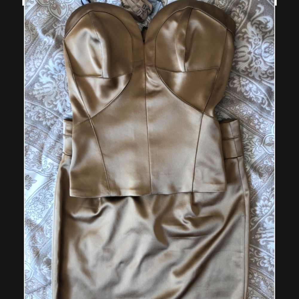 bebe Taiana Bustier and pencil skirt set